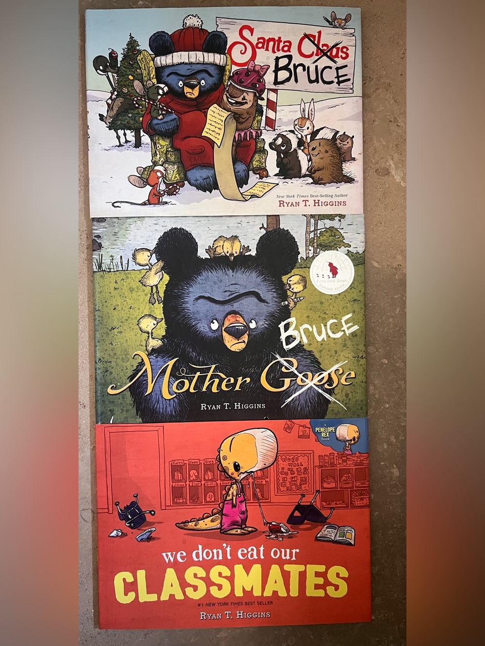 Ryan T. Higgins (3): Santa Bruce, Mother Bruce, and We Don’t Eat Our Classmates